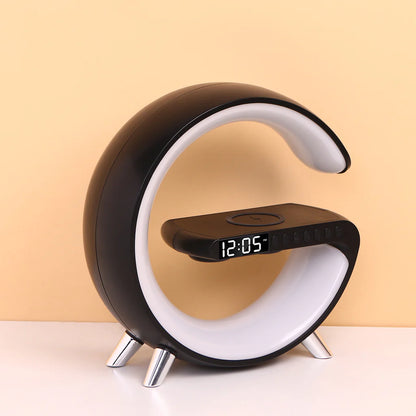 ✨ G Lamp with Wireless Charger ⚡ | Bluetooth Speaker 🎵 | Digital Clock ⏰ – 3-in-1 Smart Gadget